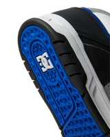 The DC Shoes Mens Stag Shoes in White, Grey and Blue