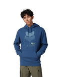 The Fox Mens Dispute Fleece Hoodie in Indigo