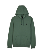 The Fox Mens Kritical Fleece Hoodie in Hunter Green