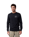 The Fox Mens Stamped Longsleeve Prem Tee in Black