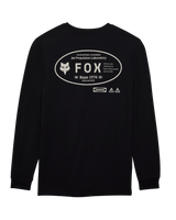 The Fox Mens Stamped Longsleeve Prem Tee in Black