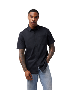 The Fox Mens Level Up Woven Shirt in Black