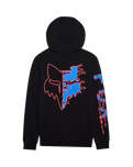 The Fox Mens Emotion Blast Fleece Pullover Hoodie in Black