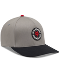 The Fox Mens Race Spec FlexFit Hat in Steel Grey