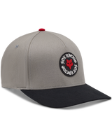 The Fox Mens Race Spec FlexFit Hat in Steel Grey