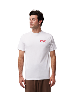 The Fox Mens Speed & Service Prem Tee in Optic White