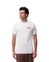 The Fox Mens Speed & Service Prem Tee in Optic White