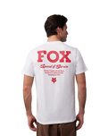 The Fox Mens Speed & Service Prem Tee in Optic White