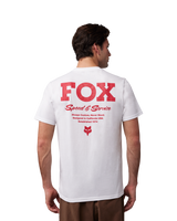 The Fox Mens Speed & Service Prem Tee in Optic White