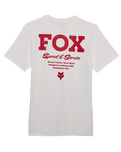 The Fox Mens Speed & Service Prem Tee in Optic White