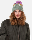 The Barts Womens Curley Beanie in Pale Army