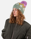 The Barts Womens Curley Beanie in Pale Army