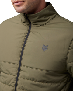 The Fox Mens Howel Puffy Jacket in Olive Green