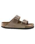 The Birkenstock Mens Arizona Oiled Leather Sandals in Tobacco Brown