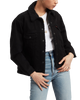 The Levi's® Womens Ex Boyfriend Sherpa Jacket in Yes Black