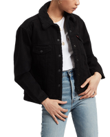 The Levi's® Womens Ex Boyfriend Sherpa Jacket in Yes Black