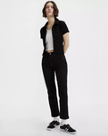 The Levi's® Womens 501® Cropped Jeans in Black Sprout