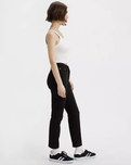 The Levi's® Womens 501® Cropped Jeans in Black Sprout