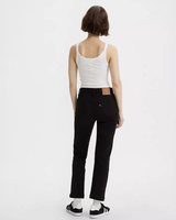 The Levi's® Womens 501® Cropped Jeans in Black Sprout