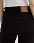 The Levi's® Womens 501® Cropped Jeans in Black Sprout