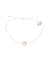 The Pura Vida Pastel Vintage Heart Bracelet in Baby Pink