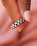 The Pura Vida Checkerboard Ring in Black & White