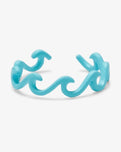 The Pura Vida Enamel Delicate Wave Toe Ring in Turquoise