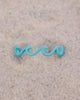 The Pura Vida Enamel Delicate Wave Toe Ring in Turquoise