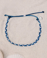 The Pura Vida WSL Mixed Mini Braided Anklet in Blue