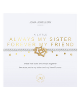 A Little Always My Sister Bracelet in Silver & Gold