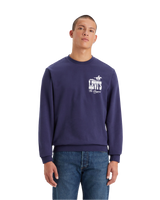 The Levi's® Mens Standard Graphic Sweatshirt in Naval Academy