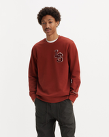 The Levi's® Mens Graphic Letterman Sweatshirt in Fired Brick