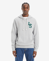 The Levi's® Mens Graphic Letterman Hoodie in Heather Grey