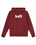 The Levi's® Mens Relaxed Graphic Hoodie in Port