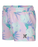 Girls French Terry Shorts in Light Lavender