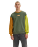 The Levi's® Mens Relaxed Graphic Colourblock Sweatshirt in Thyme