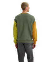 The Levi's® Mens Relaxed Graphic Colourblock Sweatshirt in Thyme