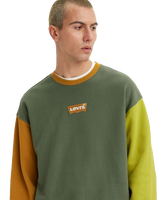 The Levi's® Mens Relaxed Graphic Colourblock Sweatshirt in Thyme