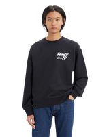 The Levi's® Mens Relaxed Graphic Poster Logo Sweatshirt in Caviar