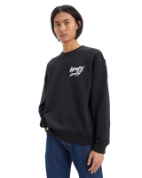 The Levi's® Mens Relaxed Graphic Poster Logo Sweatshirt in Caviar