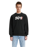 The Levi's® Mens Relaxed Graphic 501® Sweatshirt in Caviar