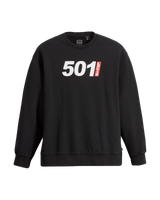 The Levi's® Mens Relaxed Graphic 501® Sweatshirt in Caviar