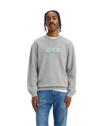 The Levi's® Mens Relaxed Graphic Sweatshirt in Heather Grey