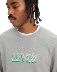 The Levi's® Mens Relaxed Graphic Sweatshirt in Heather Grey