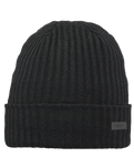 The Barts Mens Wilbert Turnup Beanie in Black