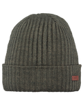 The Barts Mens Wilbert Turnup Beanie in Army