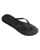 The Havaianas Womens Slim Flip Flops in Black