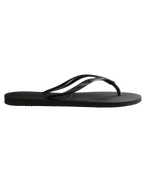 The Havaianas Womens Slim Flip Flops in Black