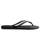 The Havaianas Womens Slim Flip Flops in Black