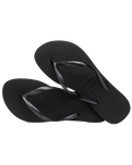 The Havaianas Womens Slim Flip Flops in Black